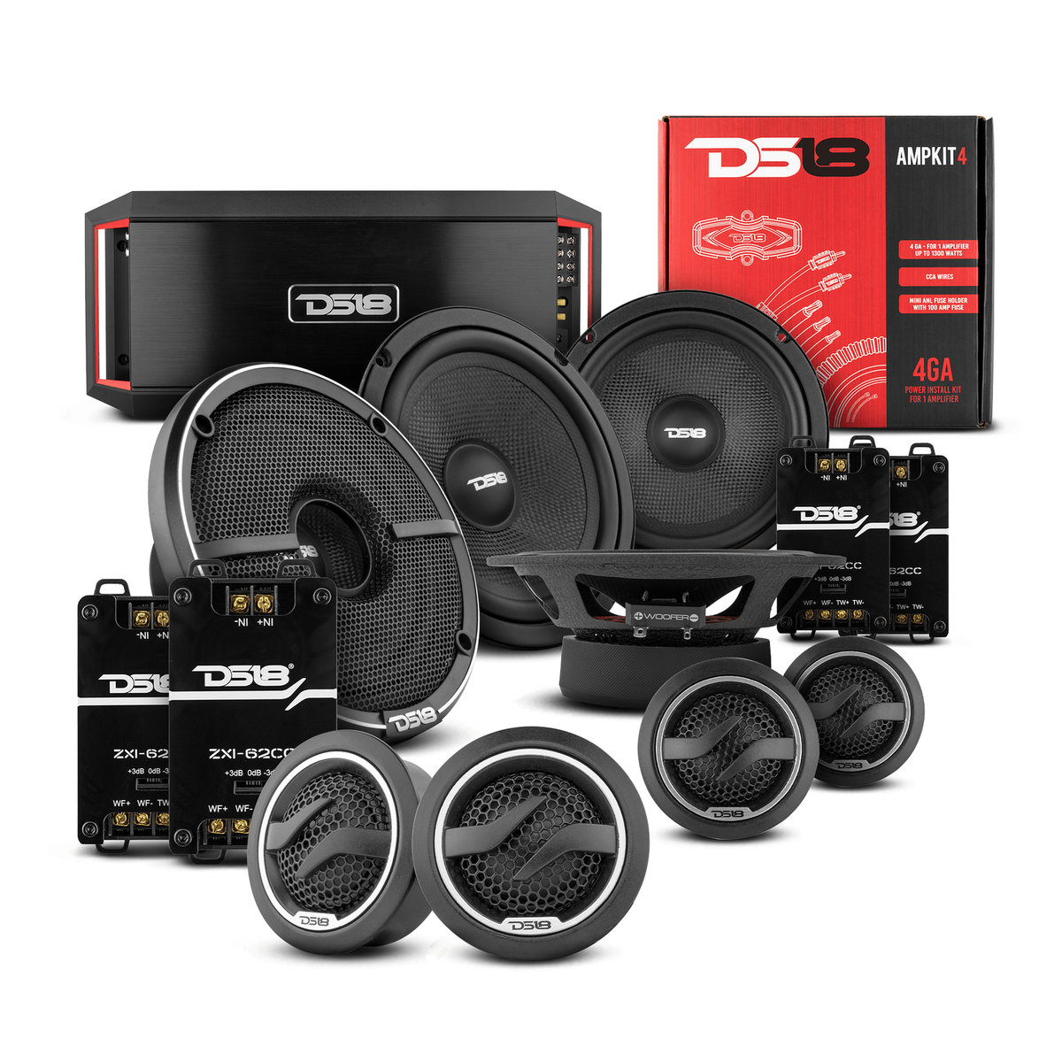 Honda CR-V 2008-2021 DS18 Car Speakers Tweeters & Amplifier