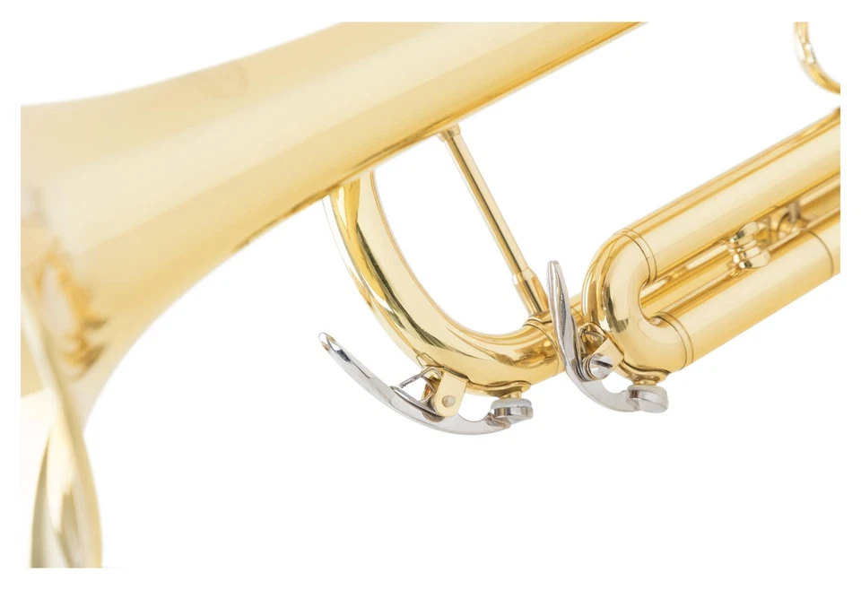 Hochwertige B Trompete Messing Schallbecher und Mundrohr mit Koffer, Mundstück - Bild 4 von 4