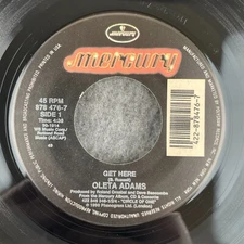OLETA ADAMS Get Here / Watch What Happens 45 Mercury 878 476-7 NEW UNPLAYED SOUL