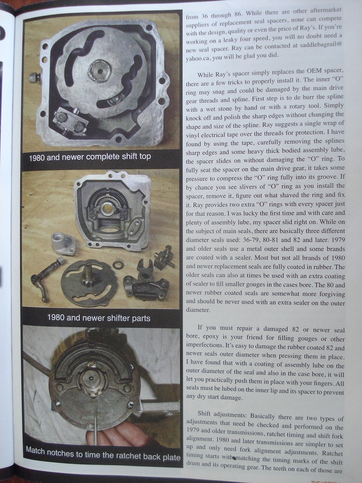 SHOVELHEAD , PANHEAD, KNUCKLEHEAD, SPACER ORING LEAK FREE TRANSMISSION
