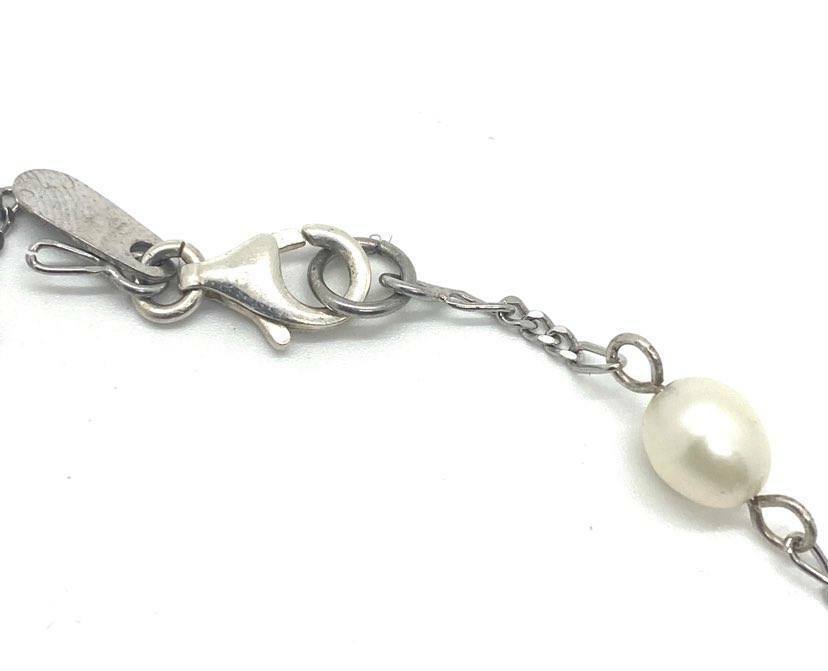 Women's Classy Antique Pearl Sterling Silver Neck… - image 3