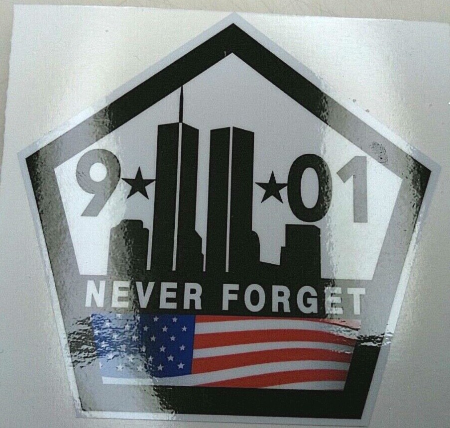 Remember Never Forget 9 11 Memorial Sticker3.5