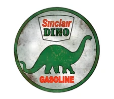 FITS VINTAGE DISTRESSED SINCLAIR DINO GAS GASOLINE MOTOR OIL PUMP STICKER DECAL