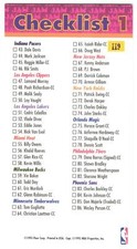 1995-96 Jam Session Checklist 1: 1-86 #119