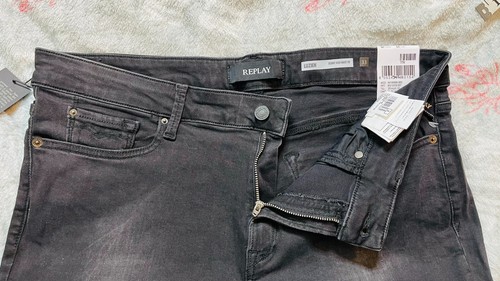 BNWT REPLAY Luzien Women's Skinny Jean (Label W33 L30) W34 L30 zip fly (#C944) - Picture 8 of 10