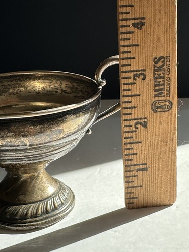 Antique Schweitzer Silver Co Sterling Sugar Bowl Weighted New York - Picture 10 of 17