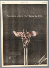 VAN HALEN 1979 original UK POSTER II CONCERT TOUR Will Raise The Dead