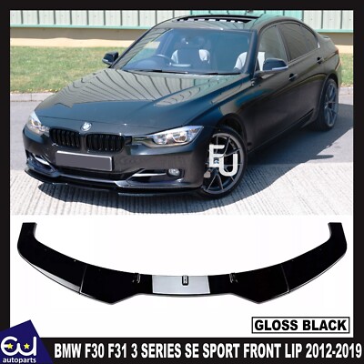 BMW F30 F31 3ER SE SPORT STANDARD FRONTLIPPE SPOILER SPLITTER GLANZ 2012-18