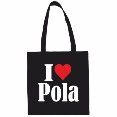Tasche Beutel Baumwolltasche I Love Pola Geschenk Geburtstag Valentinstag Weihna