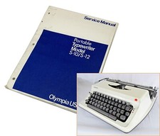 ORIGINAL Repair Manual for Olympia Olympiette S10 & S12 Typewriter Vtg Service thumbnail