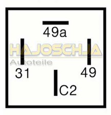 Blinkrelais Blinker Relais VW Bus Bulli T2 T3  T4 mit AHK !!   2+1 (6) x 21 Watt