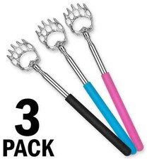 3PCS Metal Back Scratcher Back Extendable Massager Bear Claw Telescopic USA