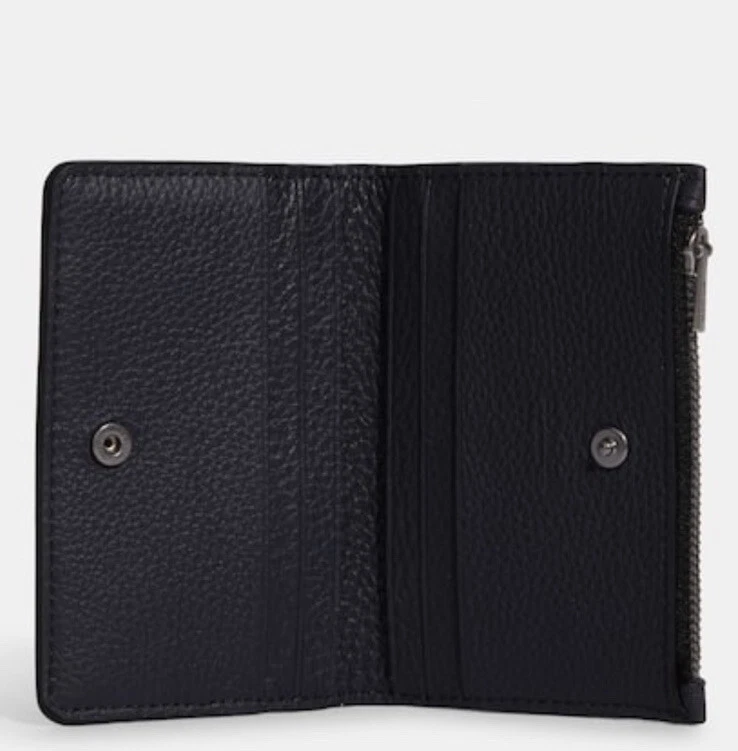 Coach Leather Car Print Slim Bifold Card Wallet in Midnight Multi New - Image 3 of 4