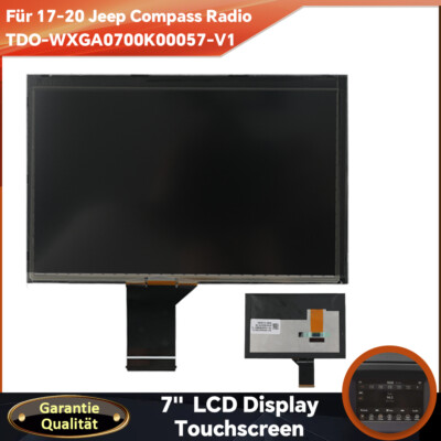 7'' LCD Display Touchscreen Monitor Radionavigation Für Jeep Compass 2017 - 2019