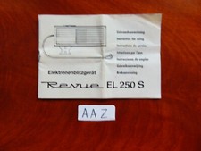 Gebrauchsanleitungen  REVUE - EL 250 S