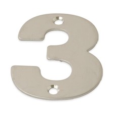 Large Stainless Steel Door Numbers 75mm 3"  150mm 6" Modern House Metal Numerals