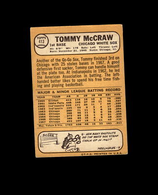 1968 Topps 413 Tom McCraw VG #D1,350079 | eBay