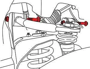 Rendimiento SPC para 04-13 Nissan Armada / 05-12 Pathfinder / 04-13 Titan UCA Mou Foto 2 de 3