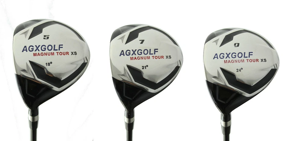 AGXGOF Left Hand Ladies XS #5, 7 & 9 Fairway Utility Woods wGraphite Shafts +HCs - Image 2 of 4