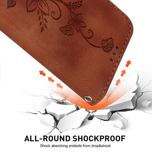 For Google Pixel 8 Pro/7 Pro/7a Embossed Leather Wallet Flip Stand Phone Case - Zdjęcie 41 z 50