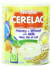 Nestle Cerelac, Honey and Wheat with Milk 12 Months 14.11-Ounce Cans Pack of 4 