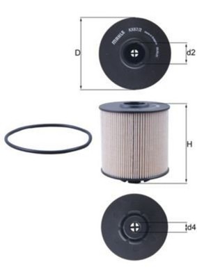 MAHLE Kraftstofffilter Für MERCEDES OPTARE TERBERG-BENSCHOP Atego Sr 0000901251