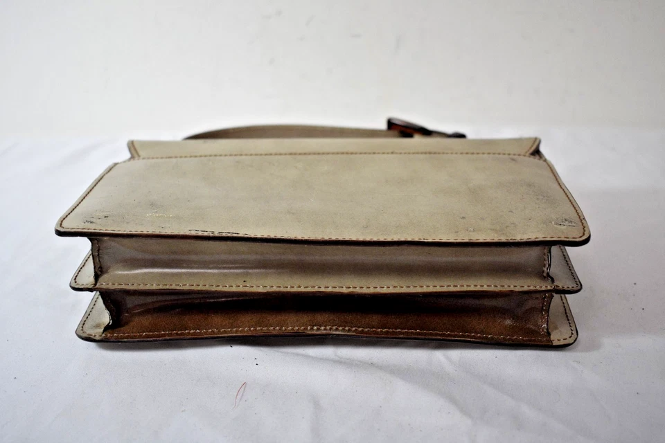 Vintage Prada Brown Leather Shoulder Bag On Sale mn - Image 3 of 4