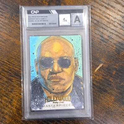 Hollywood Masterpieces S1 Morpheus Sketch Auto 1/1 CGC #0010643