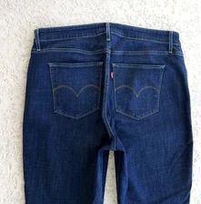 Levi’s 721 High Rise Skinny Jeans Size 16 34 Dark Blue Stretch Women’s Casual