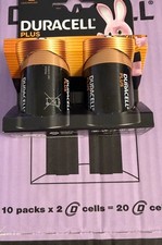 Duracell Plus D2 Full Box of 20 Batteries