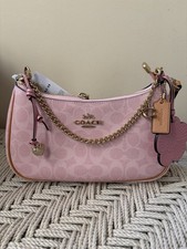 Coach Teri Shoulder Bag Signature Purse Crossbody Powder Pink 2026 CEA20 NWT