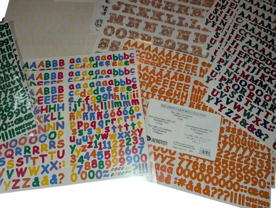 Lot of Creative Memories Stickers Letters Numbers Miscellaneous 23+ Sheets - Image 4 of 4
