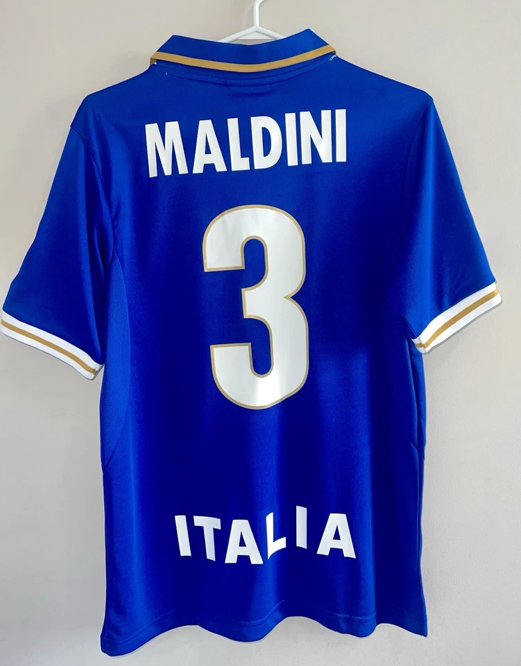 Italy Maldini 1996 Soccer Home Jersey Men Size XL Football - Image 2 of 4