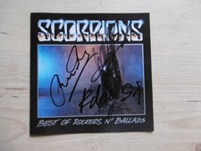 Scorpions autographs signed CD booklet "Best Of Rockers N' Ballads"