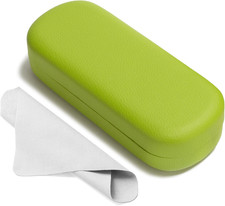 Glasses Case Large Hard Shell Eyeglasses Case PU Leather Protective Case for Sun