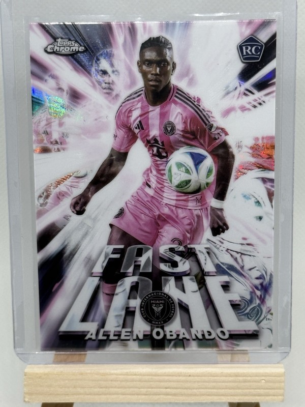 2025 Topps Chrome MLS - Allen Obando (RC) - FL-24 Fast Lane - Inter Miami CF