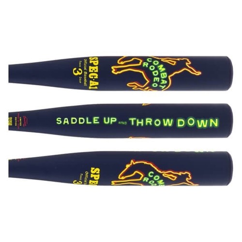 Combat MFG Spec A1 Midnight Rodeo Saddle Up BBCOR Bat Blue Yellow 32 in / 29 oz - Picture 5 of 24