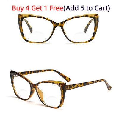 Women Bifocal Reading Glasses Cat Eye Sexy Reading Glasses Readers +1.0~+3.5