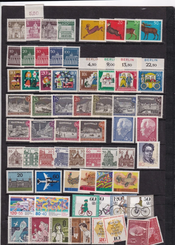 Germany, West Germany, Berlin, Lot of MNH stamps,  3 pages. - Image 3 of 3