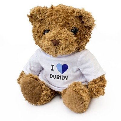 I Love Dublin (County Farben Flagge) - Teddybär - Süß - Irland Geschenk