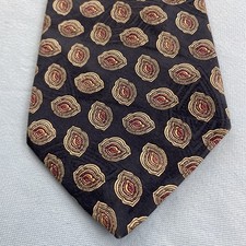 vtg 70s 80s All Silk Tie Robert Talbott Best in Class Macclesfield Neat Art 4x58