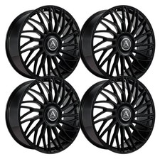 Set-4 Azad Az717 24x9 Blank Gloss Black 30mm Wheels Rims 24 Inch