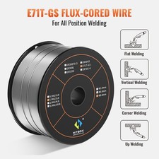 HITBOX Flux Cored 1kg 0.8mm Gasless Mig Welding Wires Flux Cored Welder Wire UK