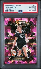 2024 Panini Select Wnba #22 Kate Martin Pink Ice PSA 10