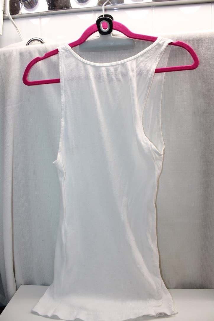 AMAZON ESSENTIALS 2 100% Cotton Ribbed White Soft… - image 3