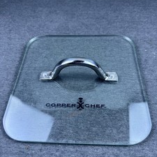 Copper Chef Square Glass Lid with Metal Handle Replacement for Cookware
