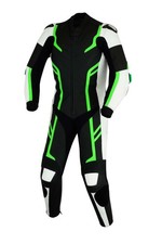 Men’s Motorcycle Leathers 1PC Racing Suit CE Armoured Motorbike Track Day Black