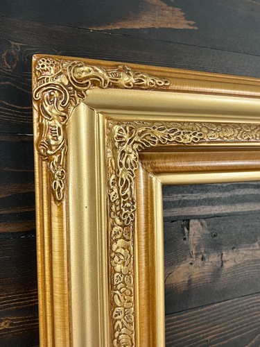 8 x 10 In Stock Ready to Ship Traditional compo ornate wood frame, gold frame - Picture 7 of 9