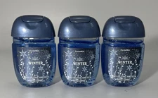 Bath & Body Works WINTER PocketBac Hand Sanitizer - 3 Pack NEW