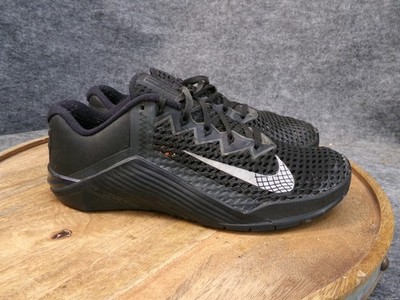Nike Metcon 6 Black Anthracite Mens Size 7 Gym Training Shoes